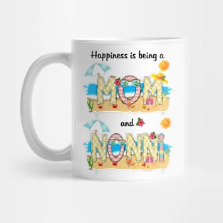 Happiness Is Being A Mom And Nonni Summer Beach Happy Mother's Mug